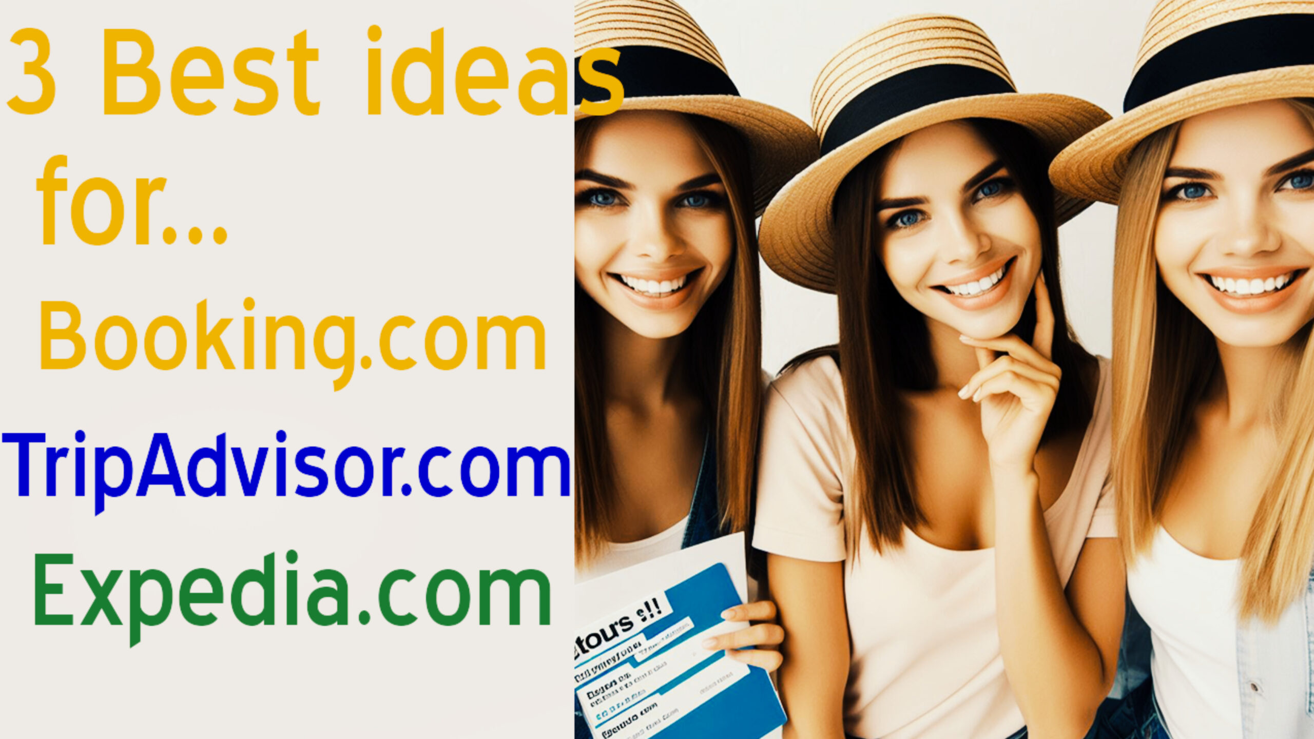 3 Most Creative and Effective Ideas for Online Advertisement of tourism ideas like Booking, Expedia and TripAdvisor. Ideas that will grow your business.